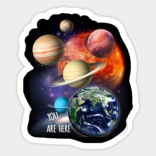 Solar Systems Planet Space Geeks Gift Astronomy Lover Sticker